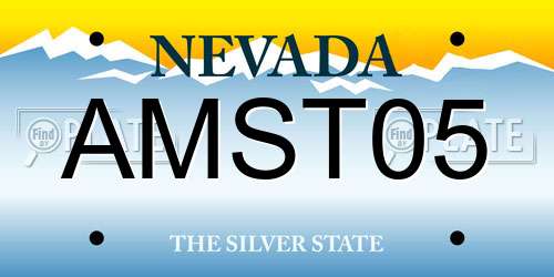 AMST05 Nevada License Plate