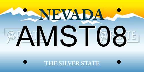 AMST08 Nevada License Plate