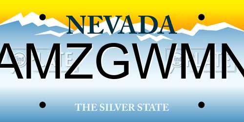 AMZGWMN Nevada License Plate