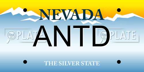 ANTD Nevada License Plate