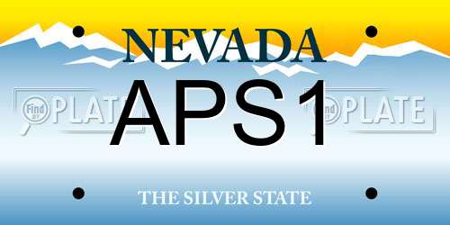 APS1 Nevada License Plate