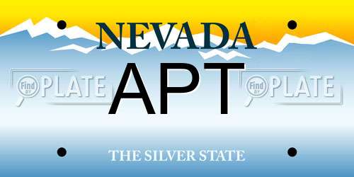 APT Nevada License Plate