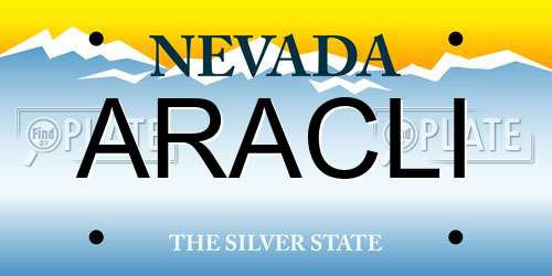 ARACLI Nevada License Plate