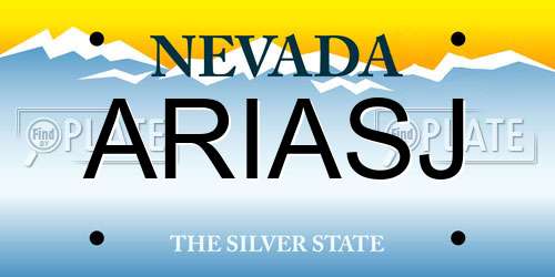 ARIASJ Nevada License Plate