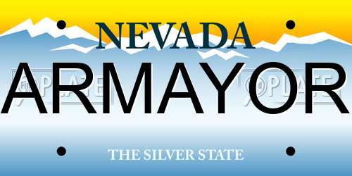 ARMAYOR Nevada License Plate