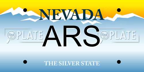 ARS Nevada License Plate