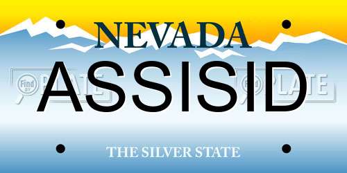 ASSISID Nevada License Plate