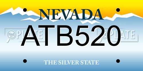 ATB520 Nevada License Plate