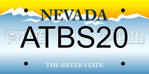 ATBS20 Nevada License Plate