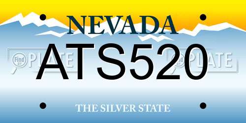 ATS520 Nevada License Plate
