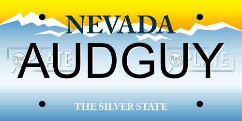 AUDGUY Nevada License Plate