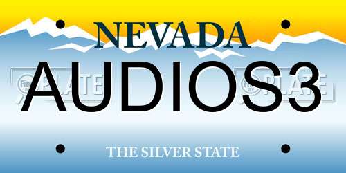AUDIOS3 Nevada License Plate