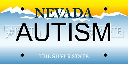 AUTISM Nevada License Plate