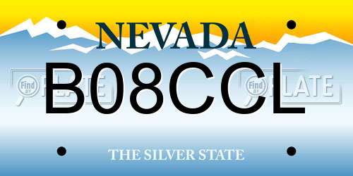 B08CCL Nevada License Plate