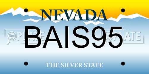 BAIS95 Nevada License Plate