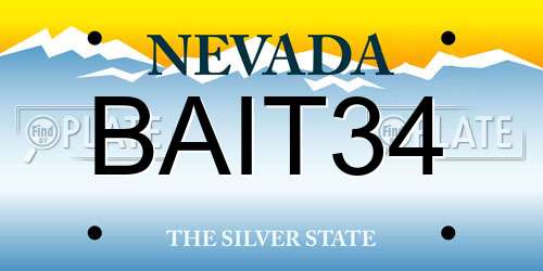 BAIT34 Nevada License Plate