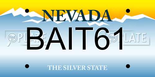 BAIT61 Nevada License Plate