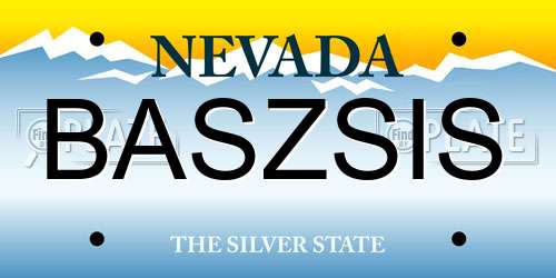 BASZSIS Nevada License Plate