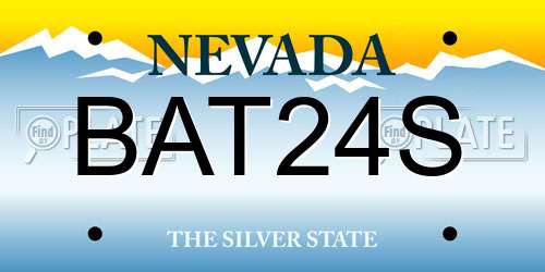 BAT24S Nevada License Plate