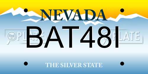 BAT48I Nevada License Plate