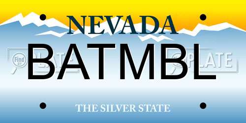 BATMBL Nevada License Plate