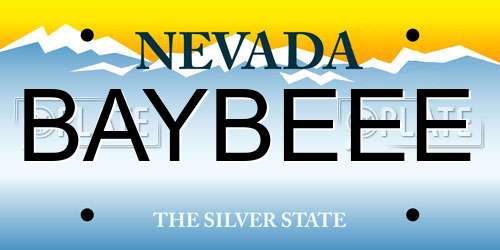 BAYBEEE Nevada License Plate