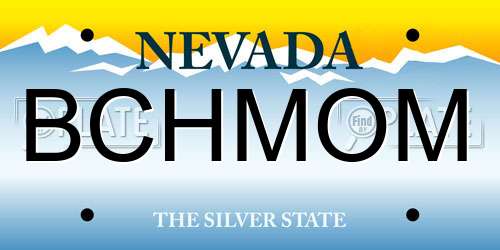BCHMOM Nevada License Plate