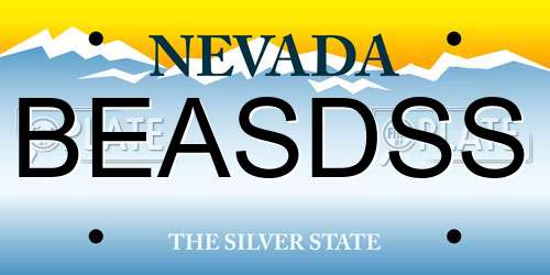 BEASDSS Nevada License Plate
