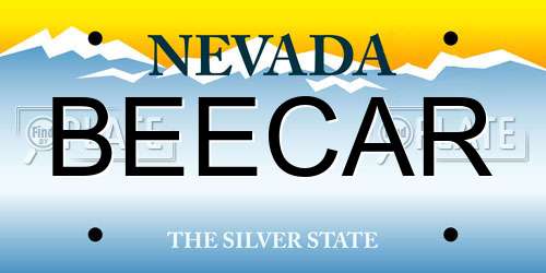 BEECAR Nevada License Plate