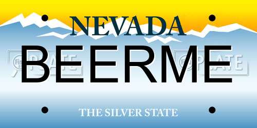 BEERME Nevada License Plate