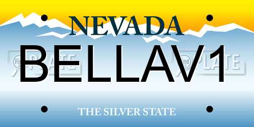 BELLAV1 Nevada License Plate