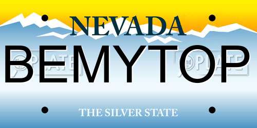 BEMYTOP Nevada License Plate