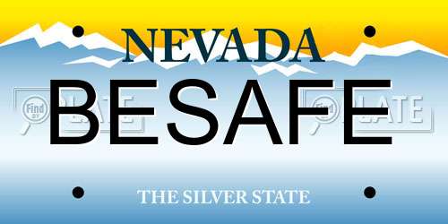 BESAFE Nevada License Plate
