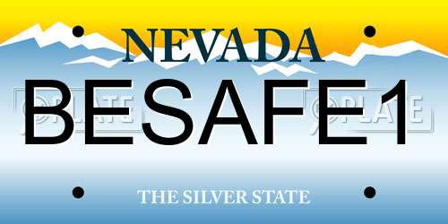 BESAFE1 Nevada License Plate