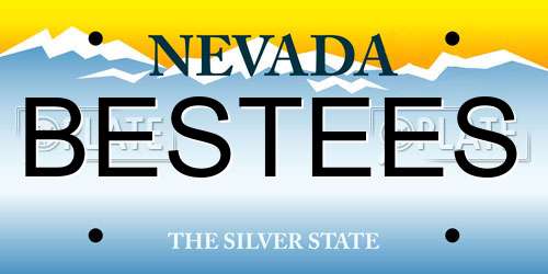 BESTEES Nevada License Plate