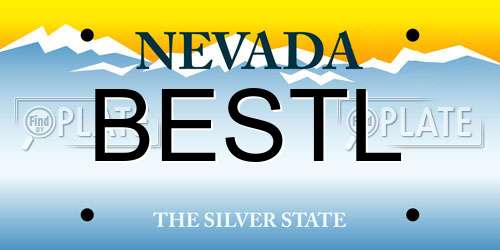 BESTL Nevada License Plate
