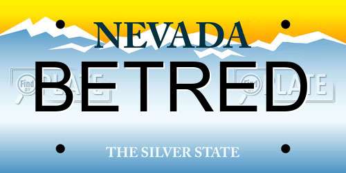 BETRED Nevada License Plate