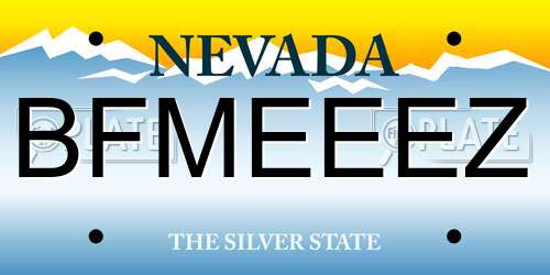 BFMEEEZ Nevada License Plate
