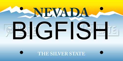 BIGFISH Nevada License Plate