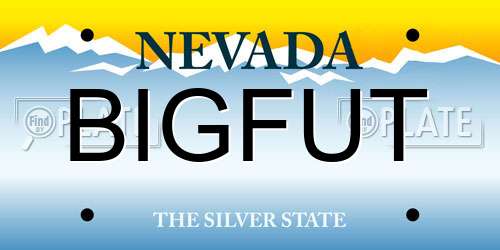 BIGFUT Nevada License Plate