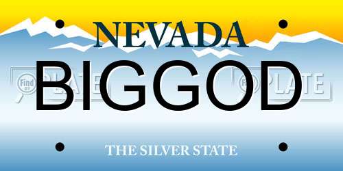 BIGGOD Nevada License Plate