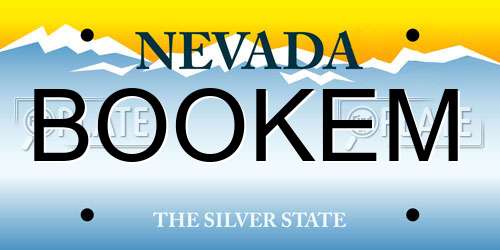 BOOKEM Nevada License Plate