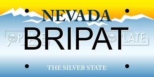 BRIPAT Nevada License Plate