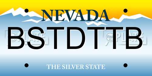 BSTDTTB Nevada License Plate