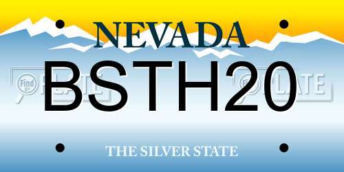 BSTH20 Nevada License Plate