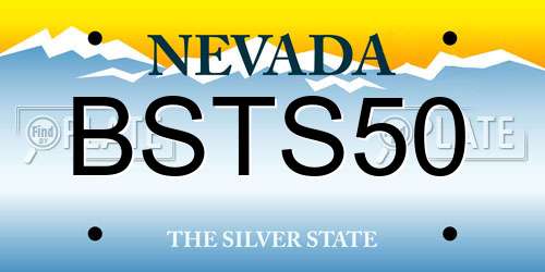 BSTS50 Nevada License Plate