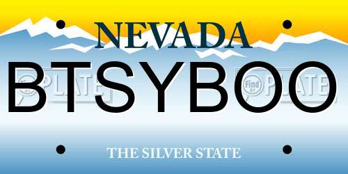 BTSYBOO Nevada License Plate