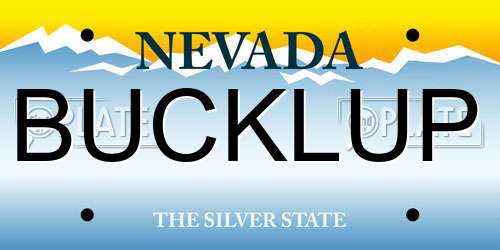 BUCKLUP Nevada License Plate