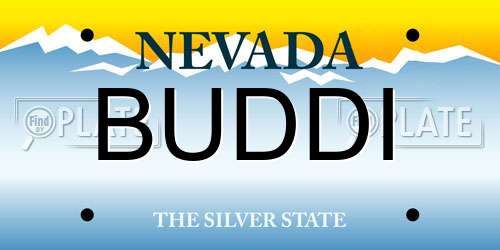 BUDDI Nevada License Plate
