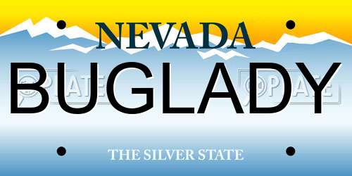 BUGLADY Nevada License Plate